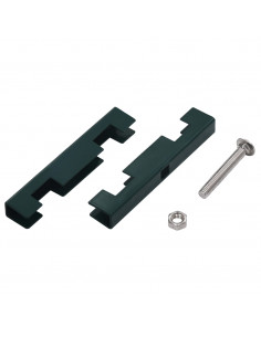 Set di Connettori per Griglie da Giardino 10 pz Verde