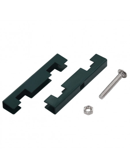 Set di Connettori per Griglie da Giardino 10 pz Verde