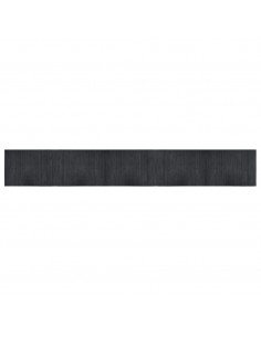 Tappeto Rettangolare Grigio 70x500 cm in Bambù