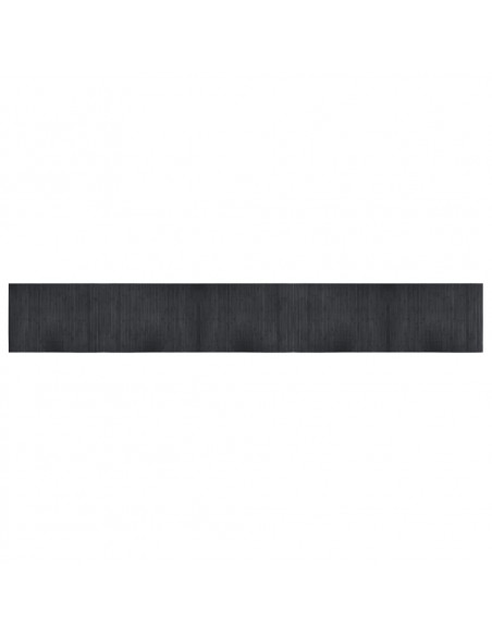 Tappeto Rettangolare Grigio 70x500 cm in Bambù