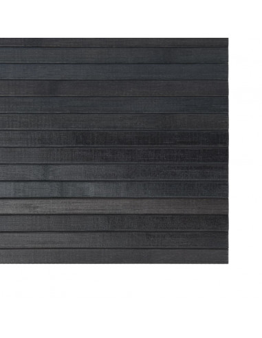 Tappeto Rettangolare Grigio 70x500 cm in Bambù