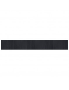 Tappeto Rettangolare Nero 70x500 cm in Bambù