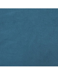 Set di Divani 2 pz con Cuscini Blu in Velluto 2