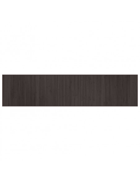 Tappeto Rettangolare Marrone Scuro 70x300 cm in Bambù