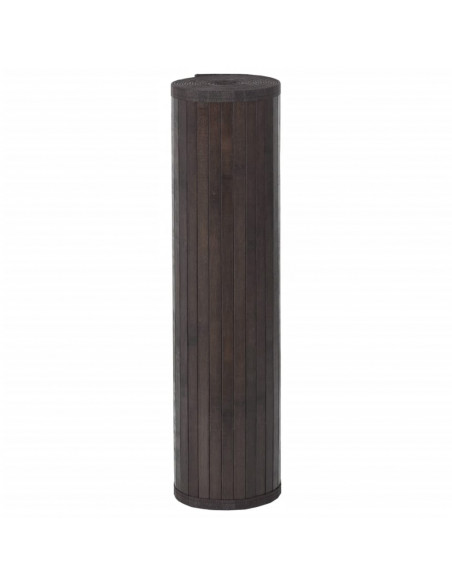 Tappeto Rettangolare Marrone Scuro 70x300 cm in Bambù