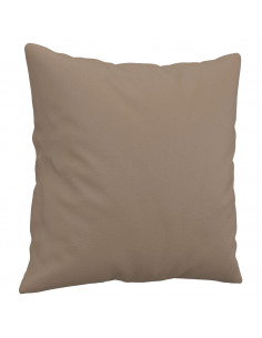 Set di Divani 2 pz con Cuscini Cappuccino in Similpelle