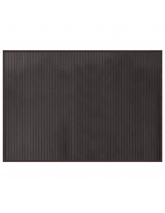 Tappeto Rettangolare Marrone Scuro 70x100 cm in Bambù