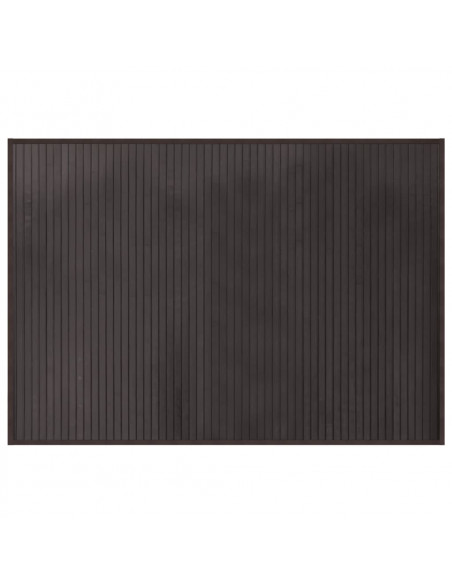 Tappeto Rettangolare Marrone Scuro 70x100 cm in Bambù