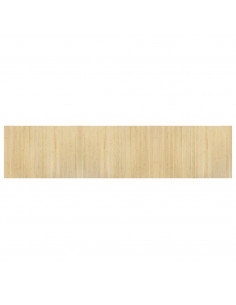 Tappeto Rettangolare Natura Chiaro 70x300 cm in Bambù
