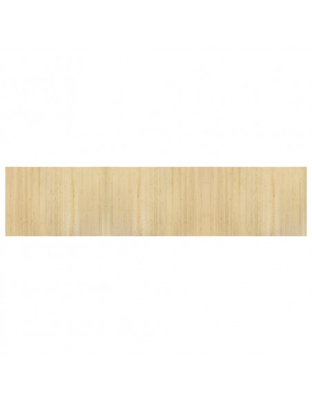 Tappeto Rettangolare Natura Chiaro 70x300 cm in Bambù