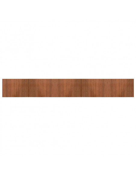 Tappeto Rettangolare Marrone 70x500 cm in Bambù