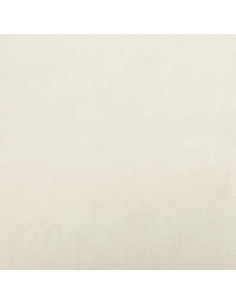 Set di Divani 2 pz con Cuscini Crema in Velluto