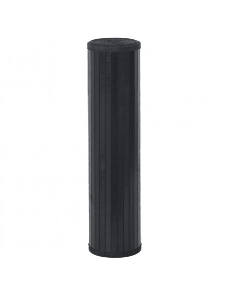 Tappeto Rettangolare Nero 80x300 cm in Bambù