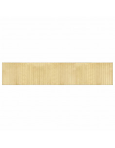 Tappeto Rettangolare Natura Chiaro 60x300 cm in Bambù