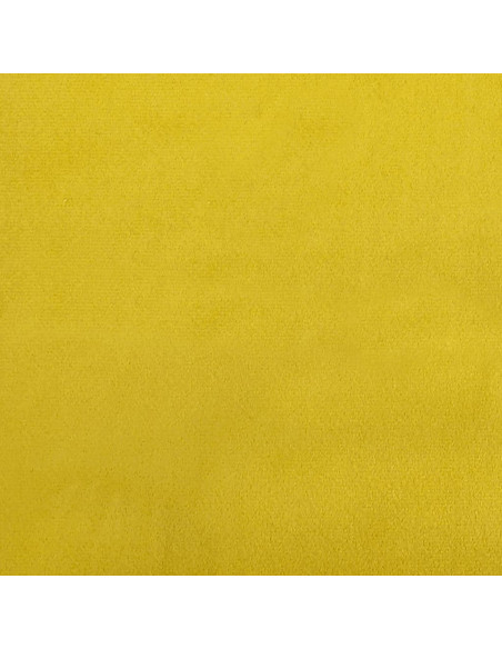 Set di Divani 2 pz con Cuscini giallo in Velluto