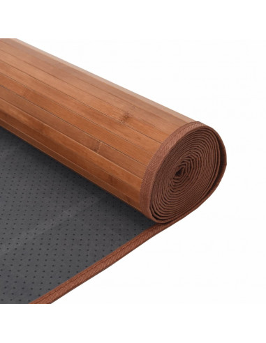 Tappeto Rettangolare Marrone 60x1000 cm in Bambù