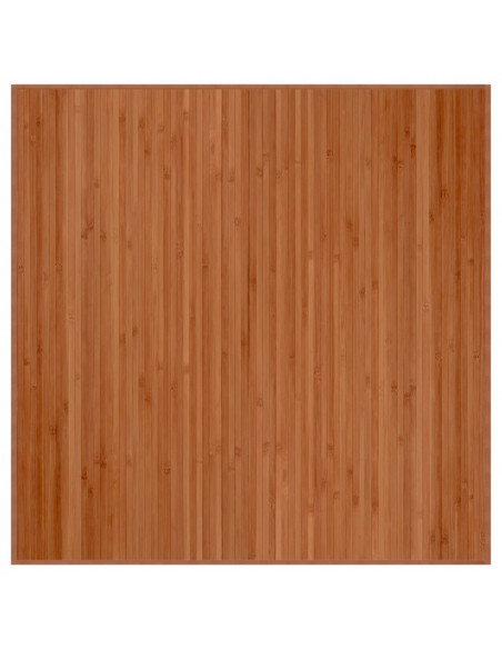 Tappeto Rettangolare Marrone 100x100 cm in Bambù