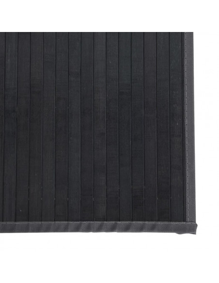 Tappeto Rettangolare Grigio 100x300 cm in Bambù