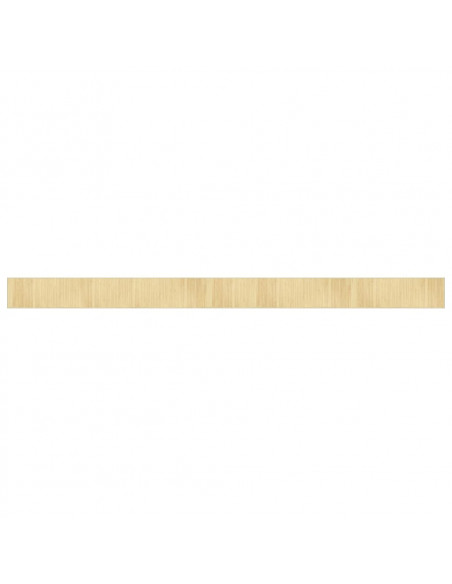 Tappeto Rettangolare Naturale Chiaro 70x1000 cm in Bambù
