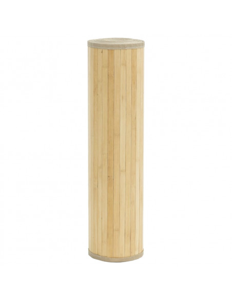 Tappeto Rettangolare Naturale Chiaro 70x1000 cm in Bambù