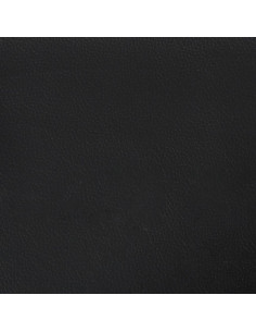 Set di Divani 2 pz con Cuscini Nero in Similpelle