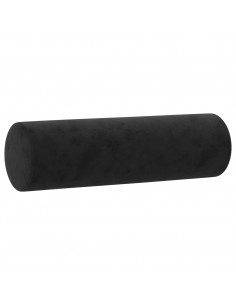 Set di Divani 2 pz con Cuscini Nero in Velluto