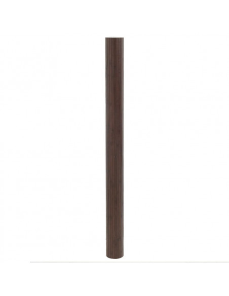 Tappeto Rettangolare Marrone Scuro 80x200 cm in Bambù