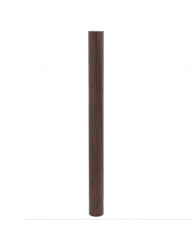 Tappeto Rettangolare Marrone Scuro 80x400 cm in Bambù