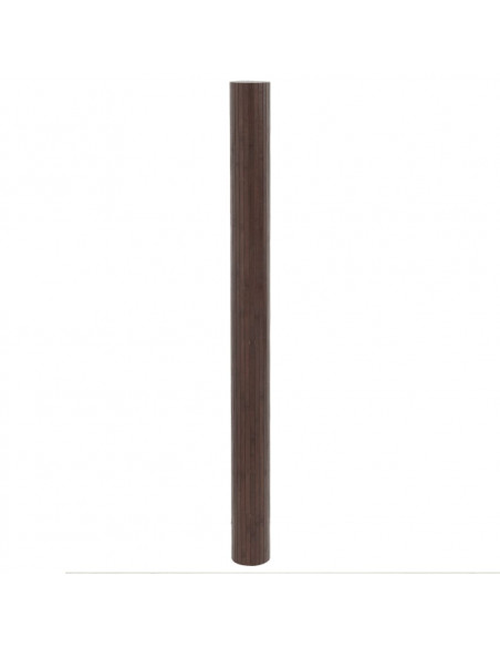 Tappeto Rettangolare Marrone Scuro 80x400 cm in Bambù