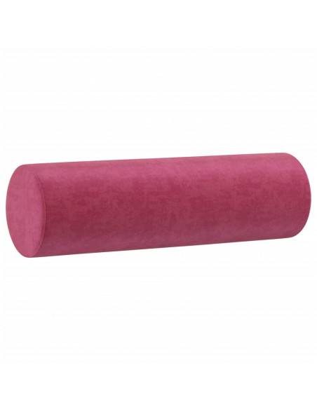 Set di Divani 2 pz con Cuscini Rosso Vino in Velluto