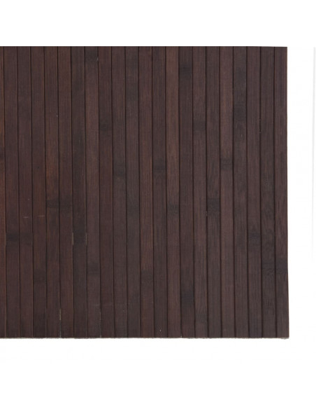 Tappeto Rettangolare Marrone Scuro 80x300 cm in Bambù