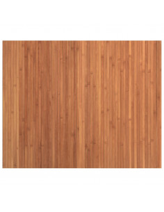 Tappeto Rettangolare Marrone 80x100 cm in Bambù