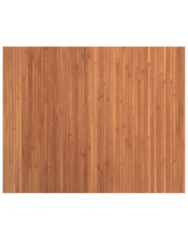 Tappeto Rettangolare Marrone 80x100 cm in Bambù