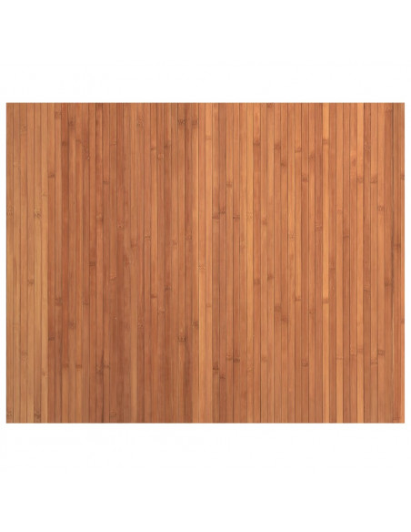 Tappeto Rettangolare Marrone 80x100 cm in Bambù