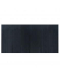 Tappeto Rettangolare Grigio 100x200 cm in Bambù