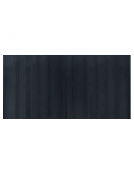 Tappeto Rettangolare Grigio 100x200 cm in Bambù