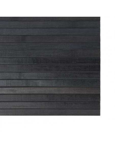 Tappeto Rettangolare Grigio 100x400 cm in Bambù