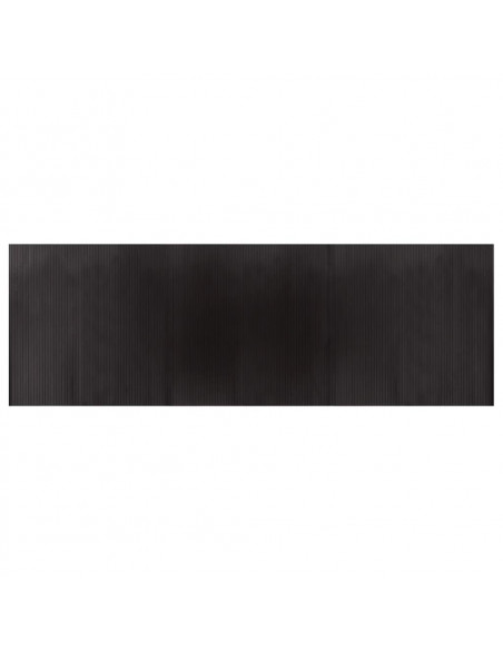 Tappeto Rettangolare Marrone Scuro 100x300 cm in Bambù