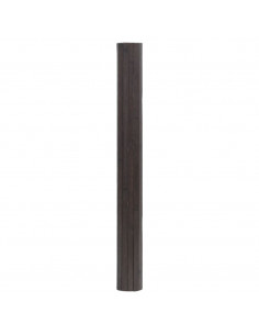Tappeto Rettangolare Marrone Scuro 100x300 cm in Bambù 2