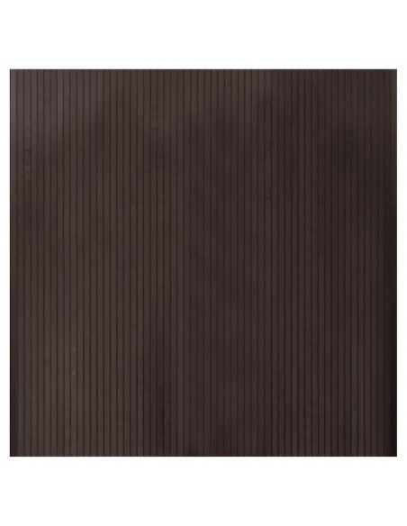 Tappeto Rettangolare Marrone Scuro 100x100 cm in Bambù