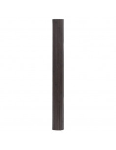 Tappeto Rettangolare Marrone Scuro 100x100 cm in Bambù 2