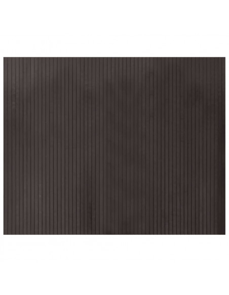 Tappeto Rettangolare Marrone Scuro 80x100 cm in Bambù