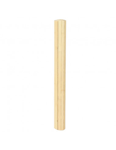 Tappeto Rettangolare Natura Chiaro 80x100 cm in Bambù