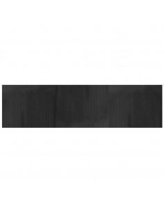 Tappeto Rettangolare Grigio 80x300 cm in Bambù