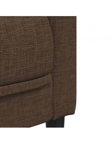 Set di Divani 2 pz Marrone in Tessuto