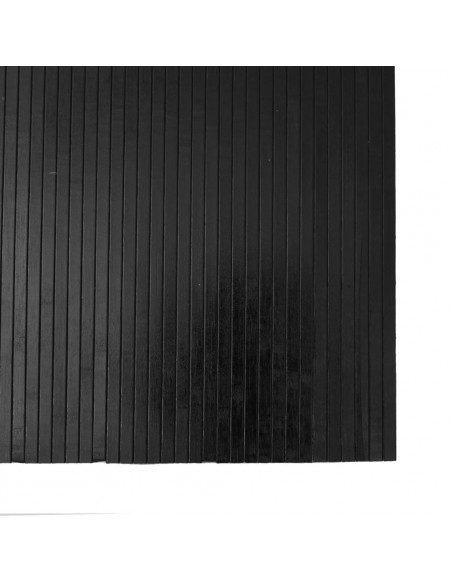 Tappeto Rettangolare Nero 80x500 cm in Bambù