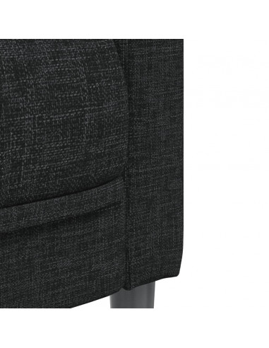 Set di Divani 2 pz Nero in Tessuto