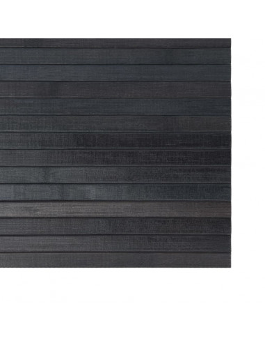 Tappeto Rettangolare Grigio 100x300 cm in Bambù