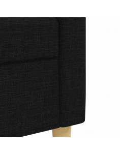 Set di Divani 2 pz Nero in Tessuto 2