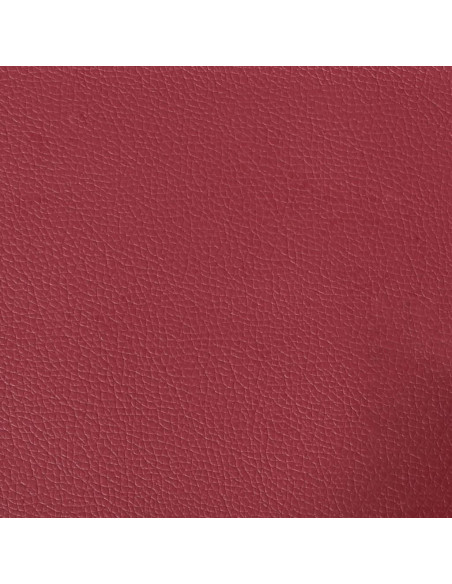 Set di Divani 2 pz Rosso Vino in Similpelle